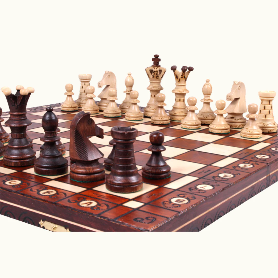 Hopfällbart Schackset – Ambassador – 54 cm - Bild 3