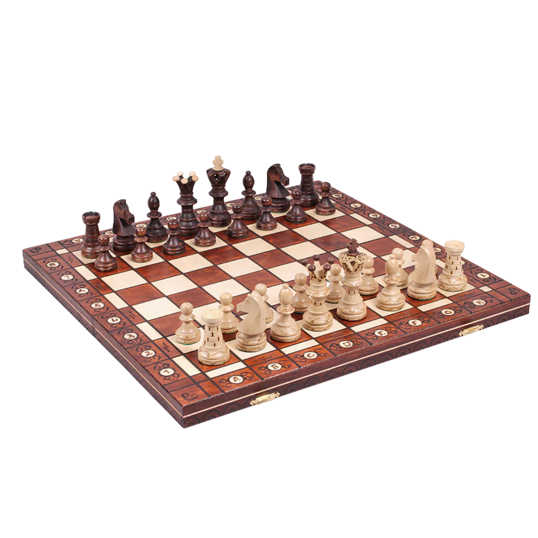 Hopfällbart Schackset – Ambassador – 54 cm - Bild 6