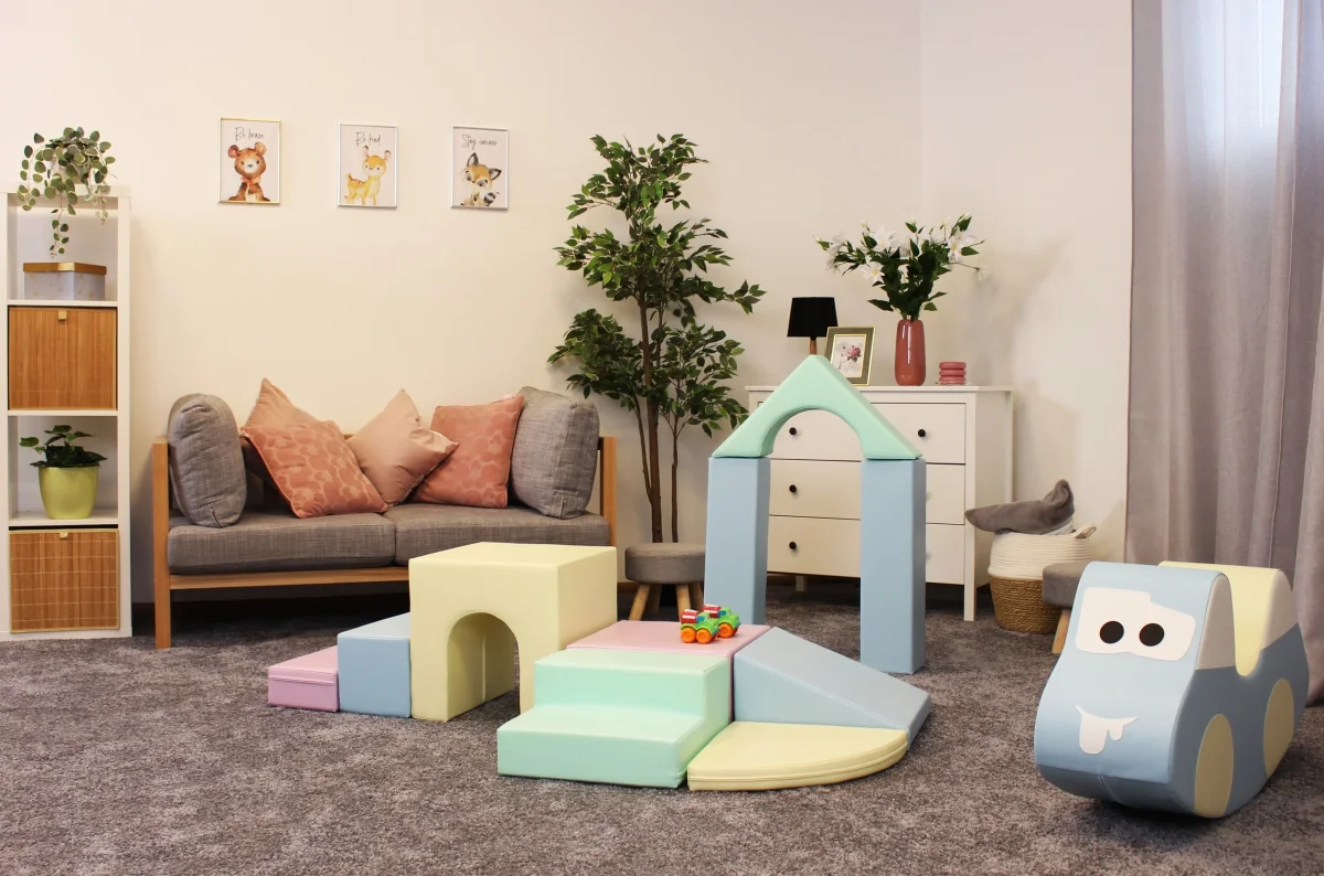 Soft Play Adventurer 10 stycken Mjuka Byggklossar - Pastellfärgade - Bild 7