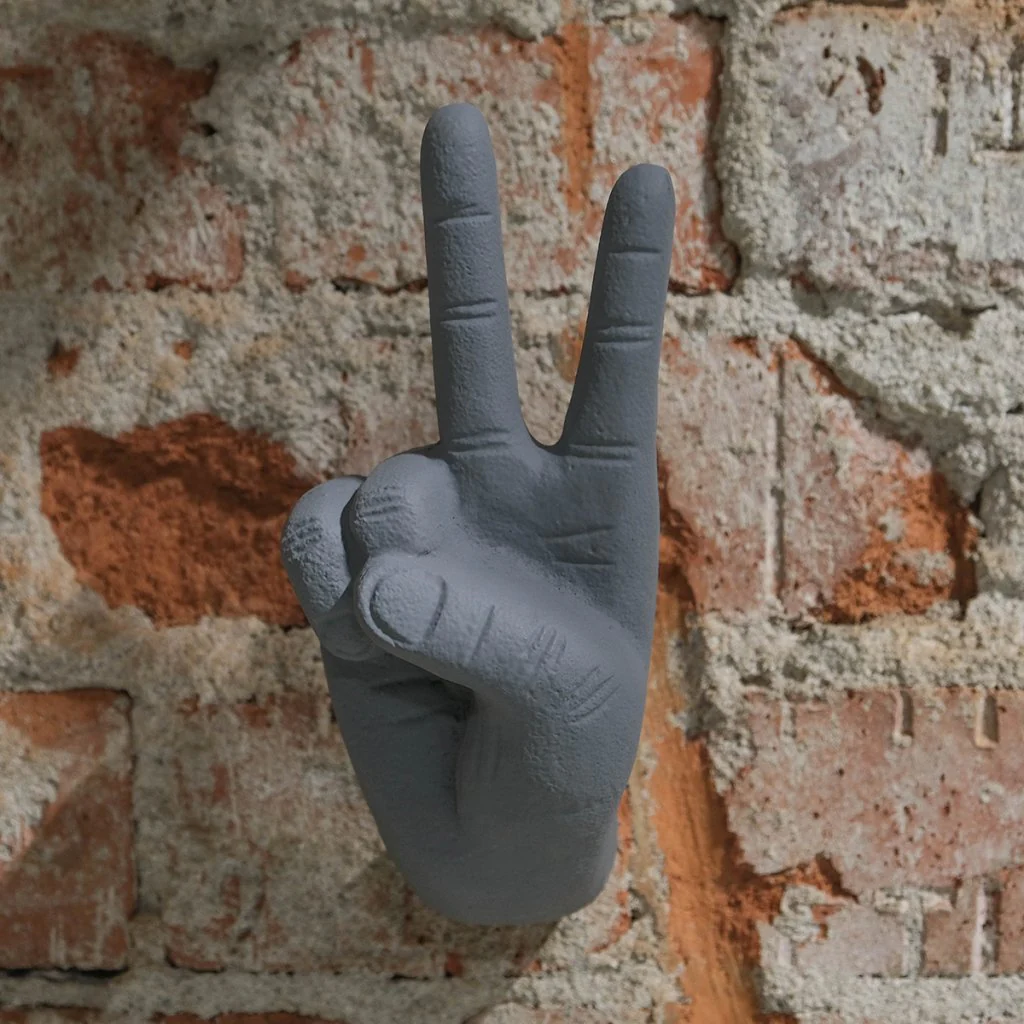 Vägghängd hand peace - Bild 3