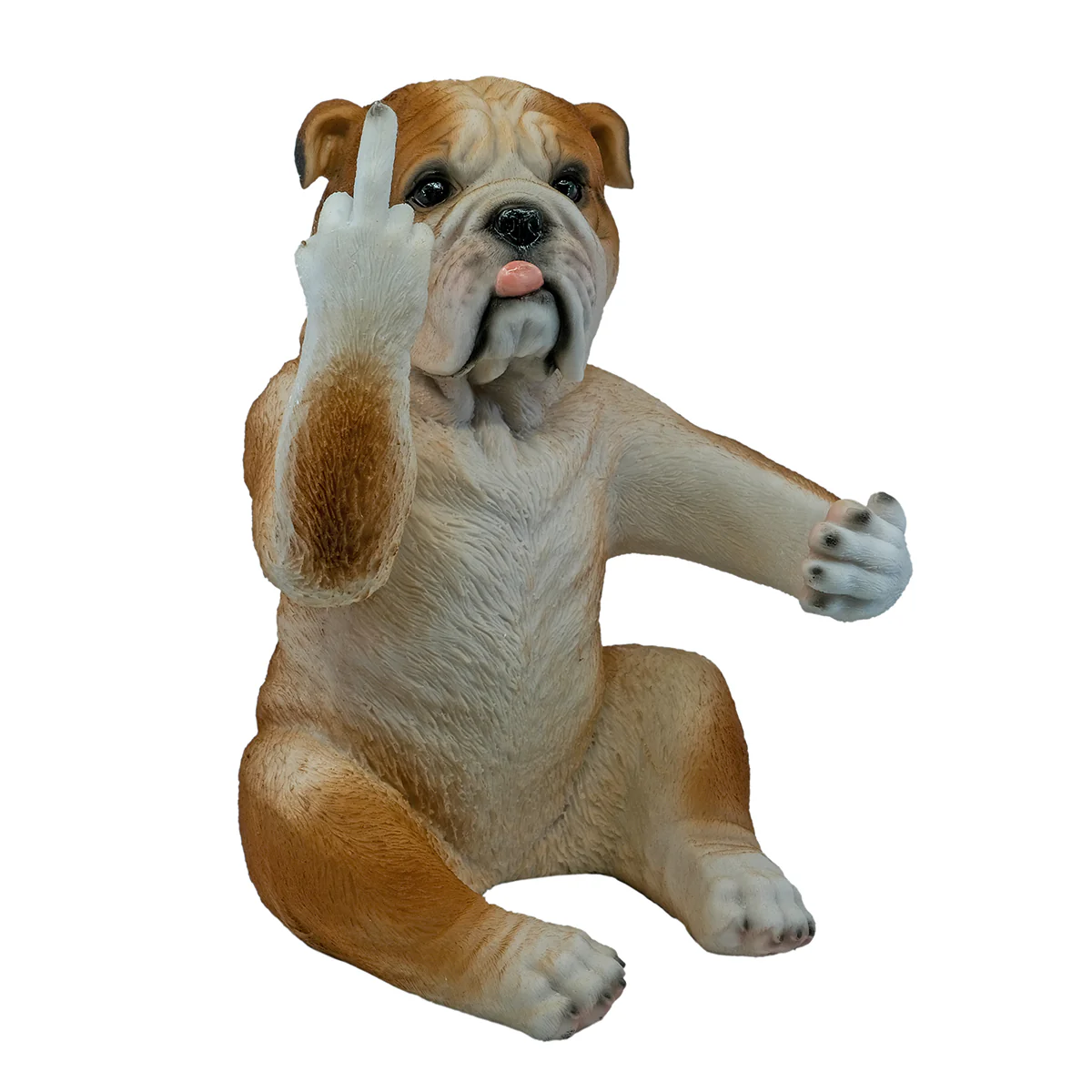 Flaskhållare hund visar fulfingret - Bild 5