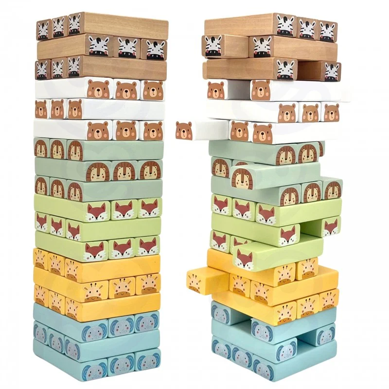 Shaky Tower skicklighetsspel med djur - Bild 9